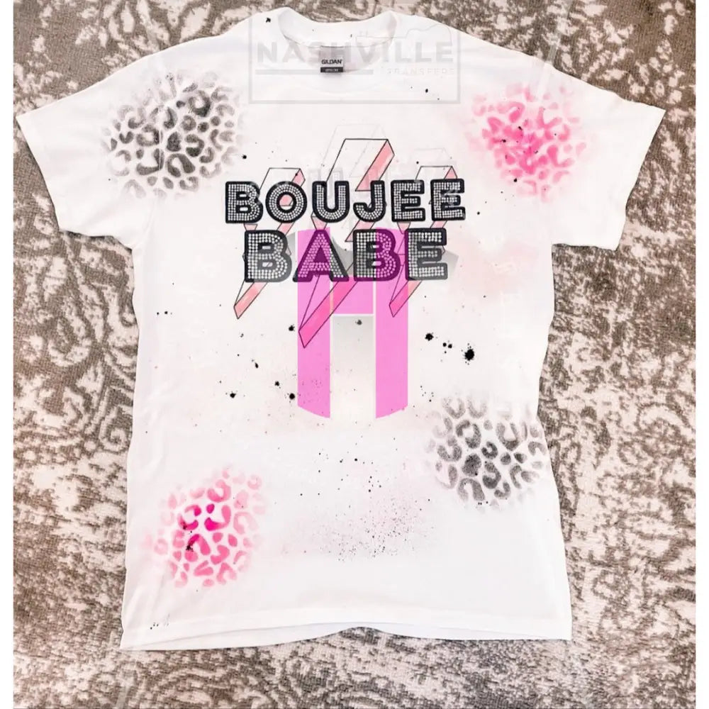 Babe Boujee Leopard Splattered Top.