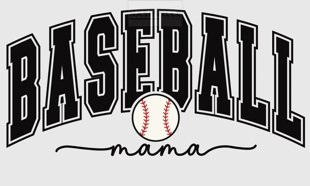 Baseball Mama Transfer Black