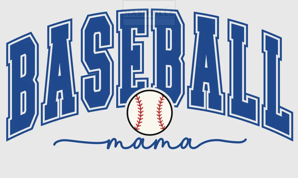 Baseball Mama Transfer Blue