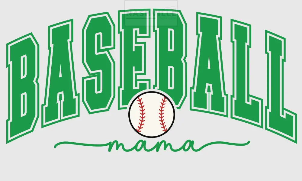 Baseball Mama Transfer Green