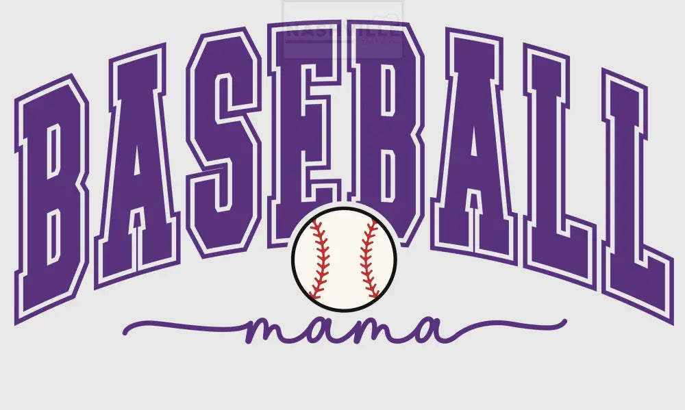 Baseball Mama Transfer Purple