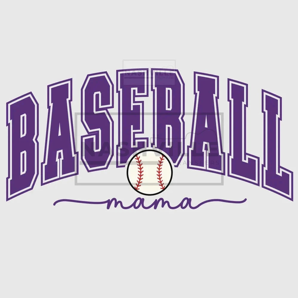 Baseball Mama Transfer Purple