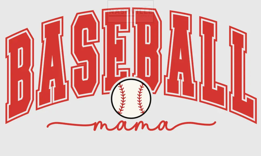 Baseball Mama Transfer Red