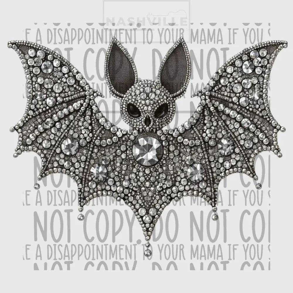 Beautiful Detailed Bat Transfer