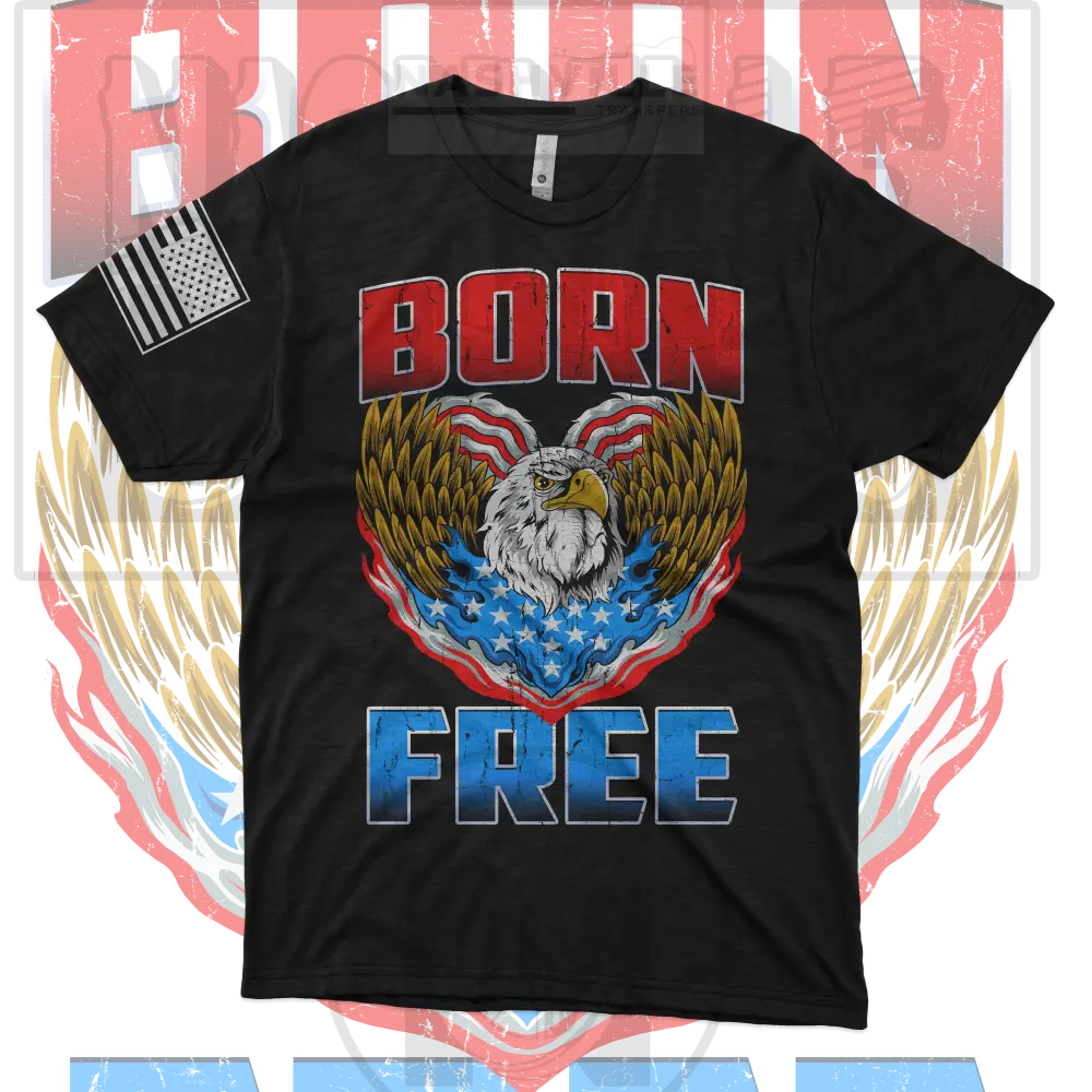 Born Free American Patriotic Tee.