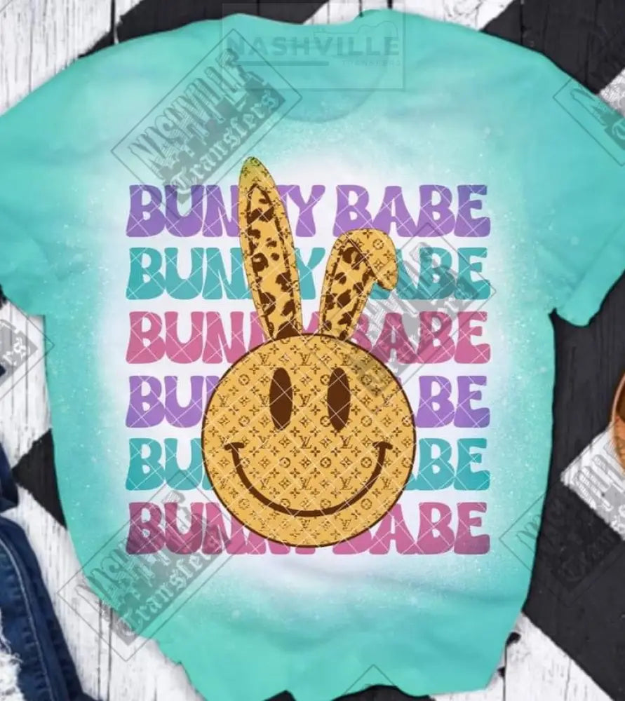 Bunny Babe Organic Tee. 2Xl / Teal