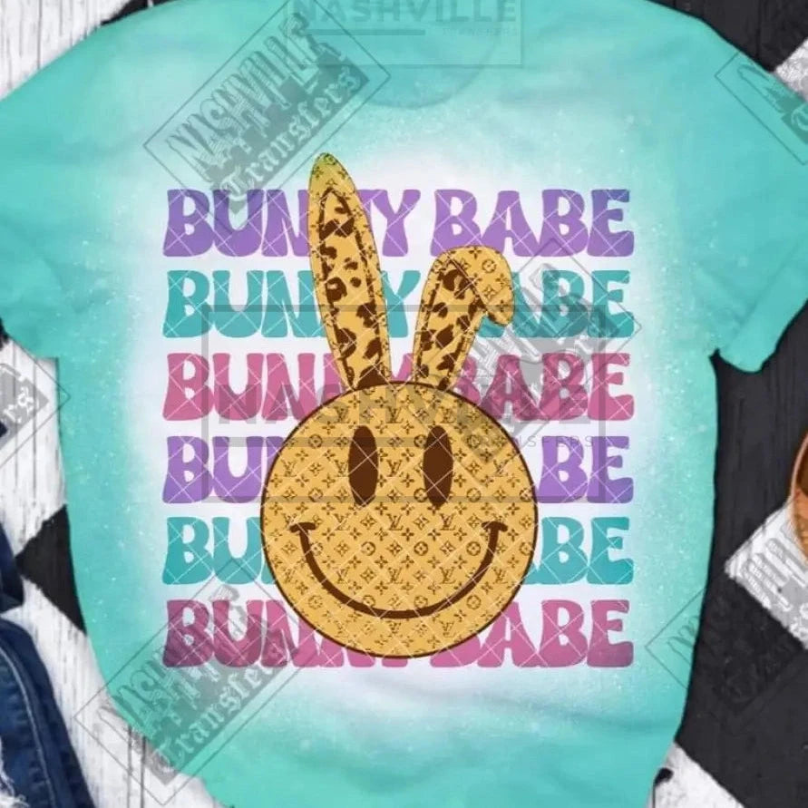 Bunny Babe Organic Tee. 2Xl / Teal