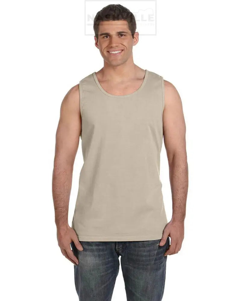 Comfort Colors Heavyweight Garment Dyed Tank Tops S / Sandstone Gang Sheet