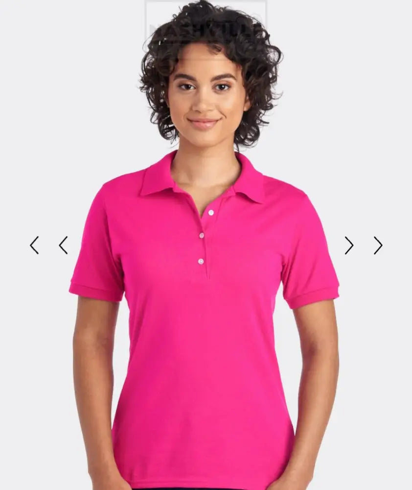 Corporate Customizable Button Up Apparel. S / Pink