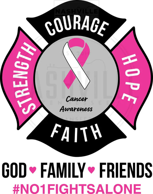 Customizable Cancer Awareness God Courage Hope Faith Transfer.