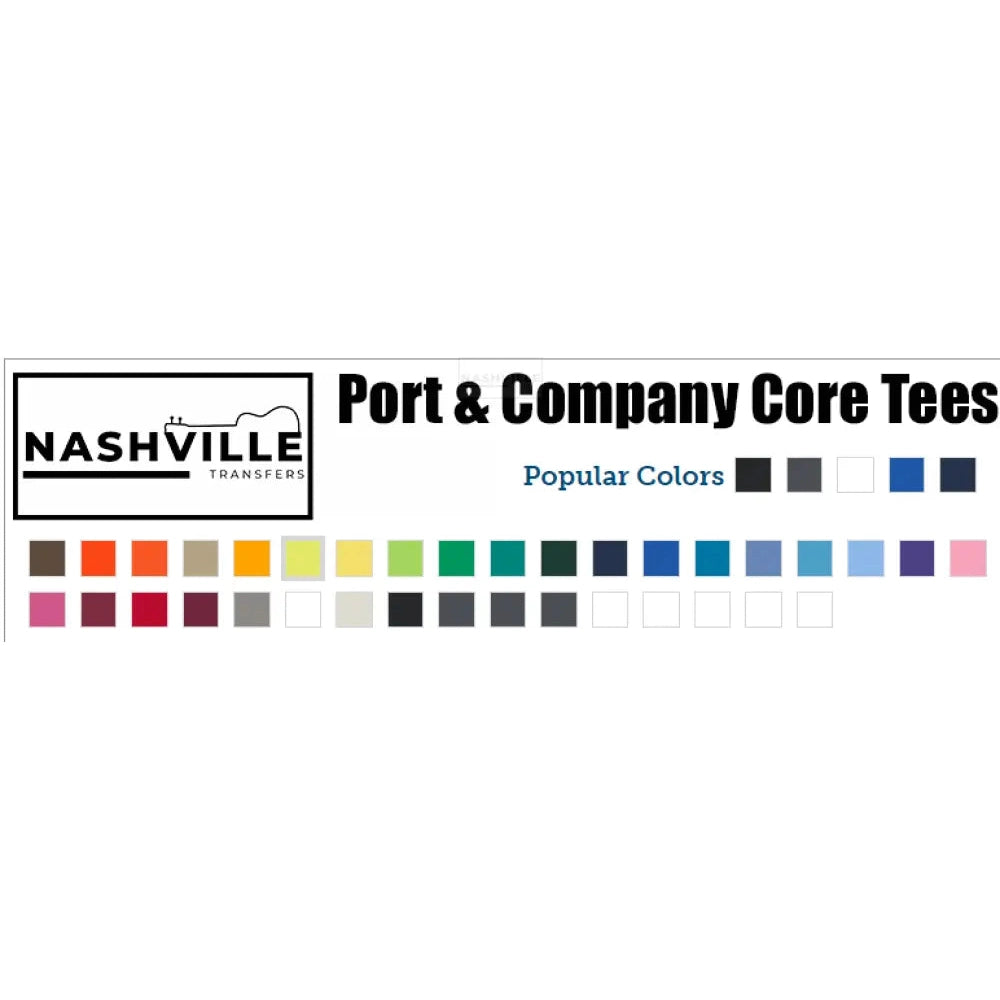 Customizable Port & Company Core Tee Gang Sheet