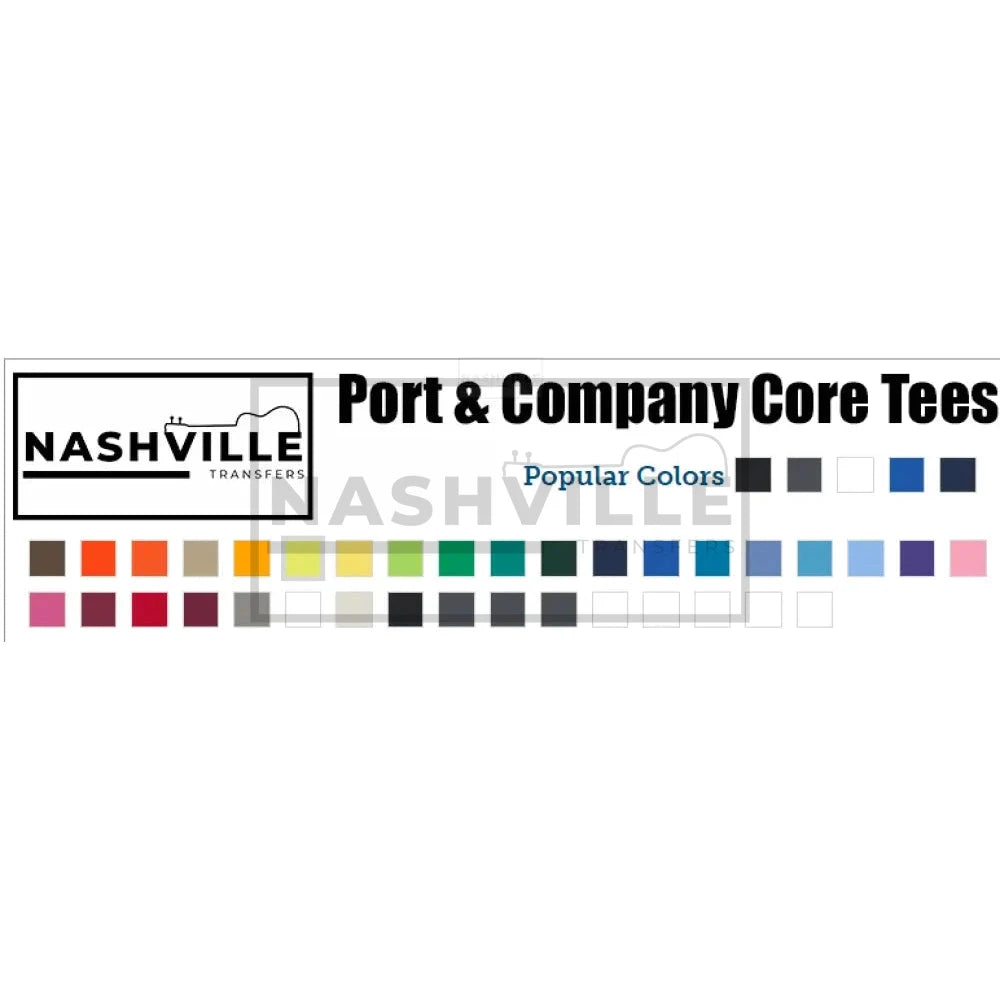 Customizable Port & Company Core Tee Gang Sheet