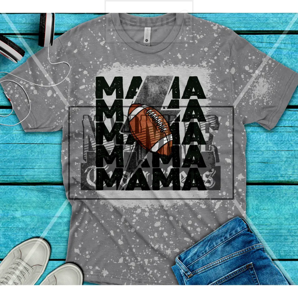 Football mama tee Small / Grey