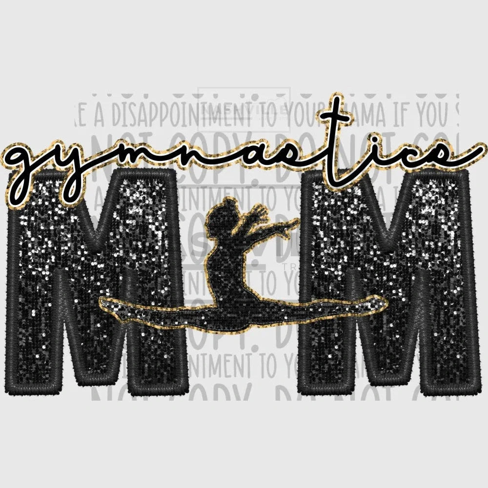 Gymnastic Glitter And Embroidery Effect Transfer