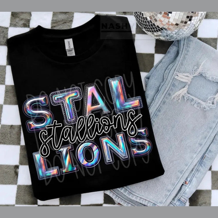Halographic Effect Mascot Tee