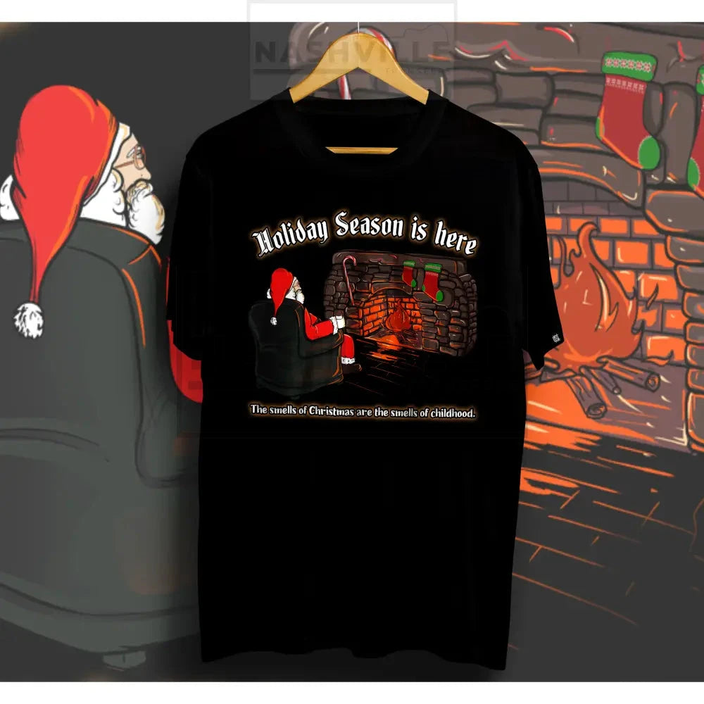 Holiday Season Is Here Santa Tee. T-Shirt