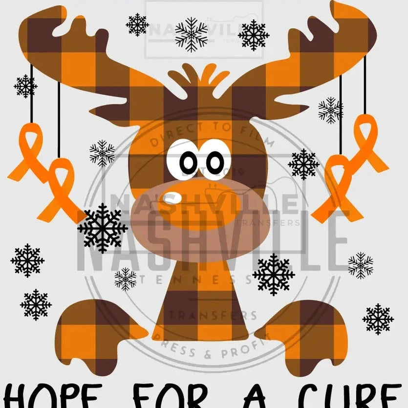 Hope For A Cure Ms Awareness Holiday Reindeer Transfer
