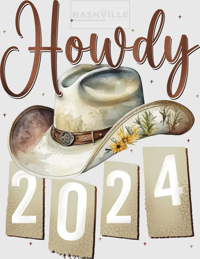 Howdy 2024 Transfer. With Accent Background