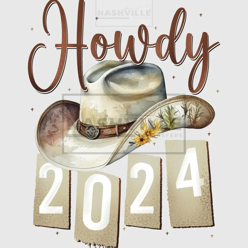 Howdy 2024 Transfer. With Accent Background