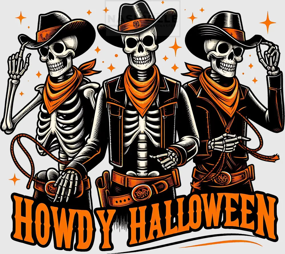 Howdy Halloween Transfers Orange