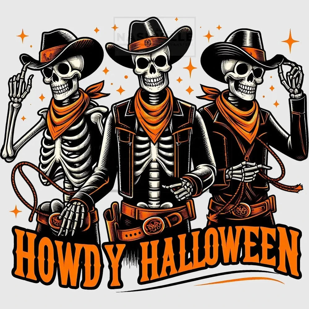 Howdy Halloween Transfers Orange