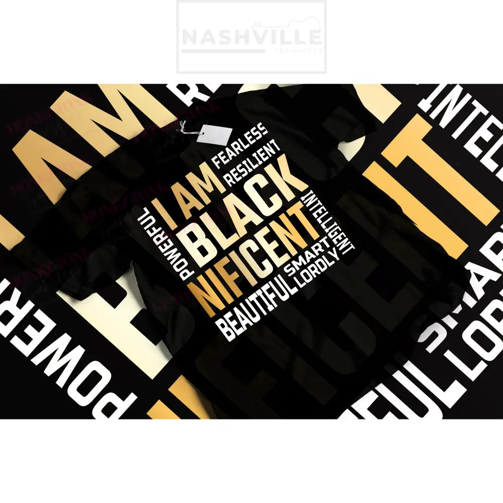 I Am Blacknificent. Small / Gold