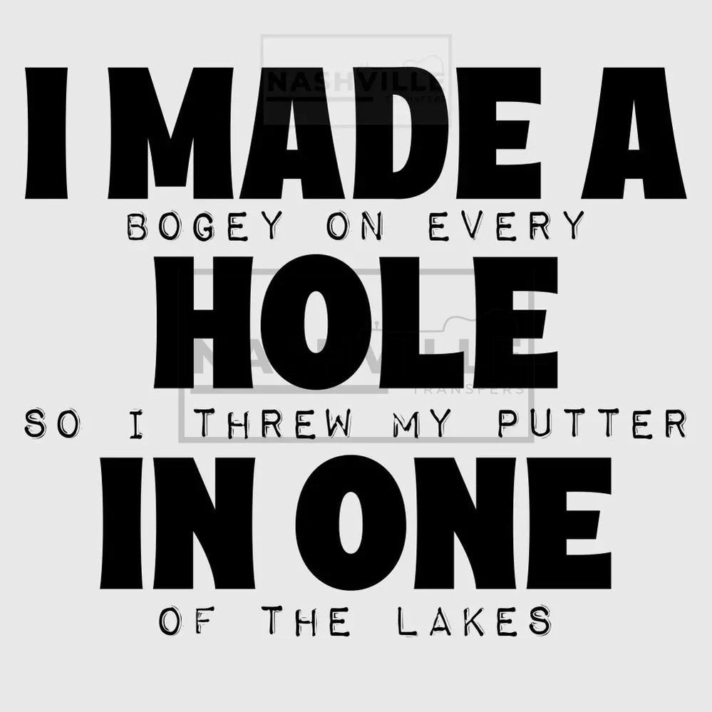 I Made A Bogey Transfer.