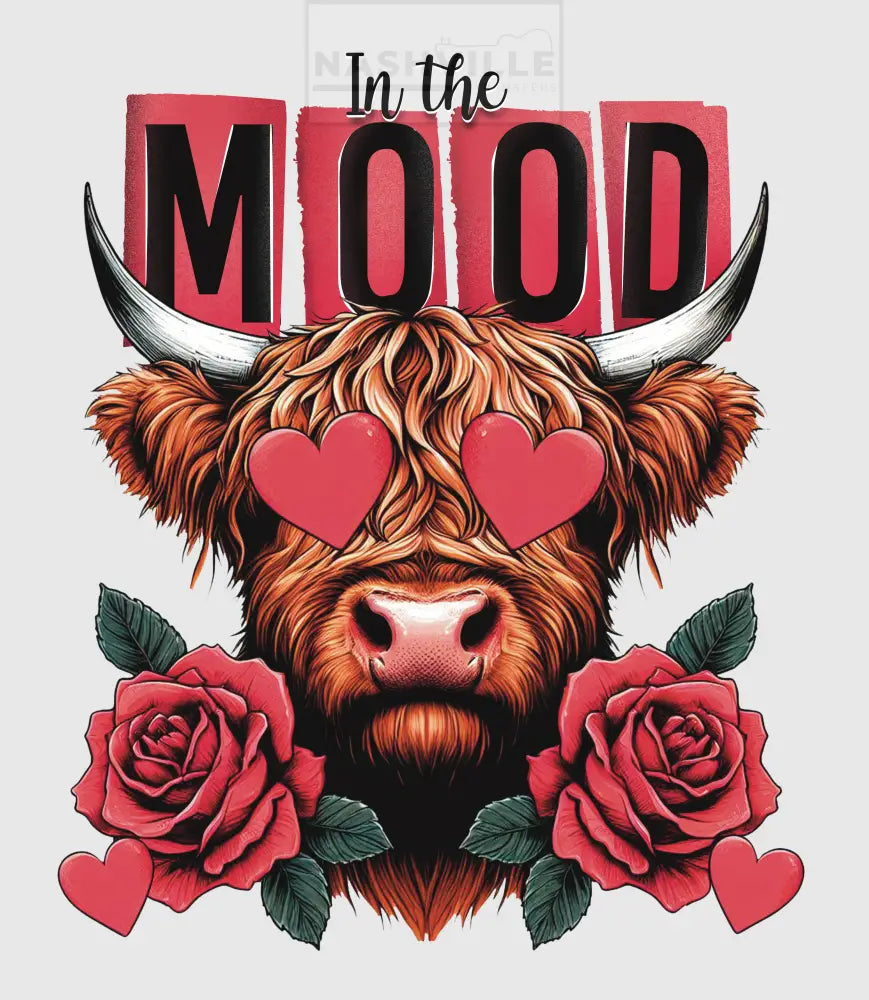 In The Mood Valentines Holiday Cow Transfer.