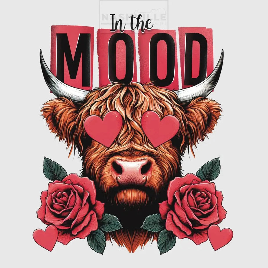 In The Mood Valentines Holiday Cow Transfer.