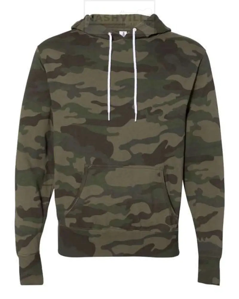 Independent Trading Lightweight Customizable Hoodie S / Forest Camo
