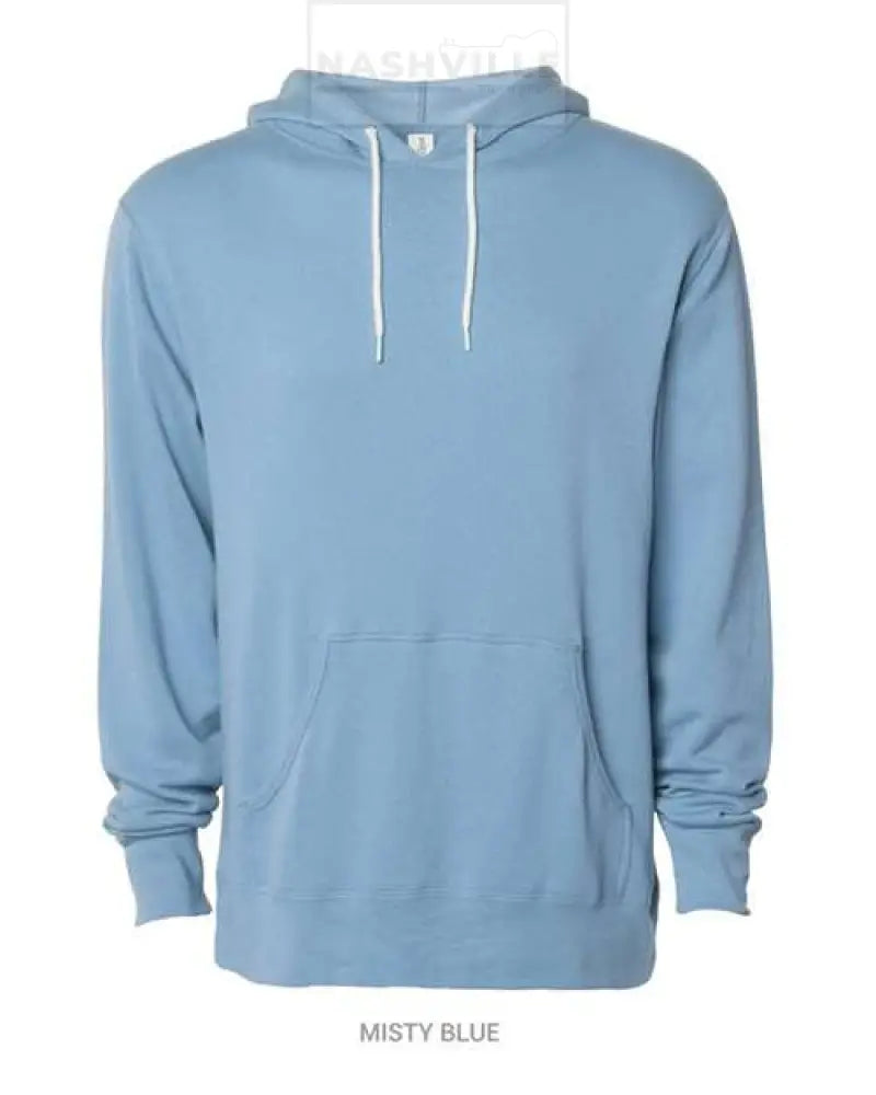 Independent Trading Lightweight Customizable Hoodie S / Misty Blue