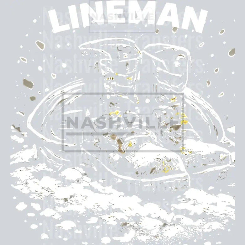LINEMAN HALFTONED W/BLACK KO TRANSFER