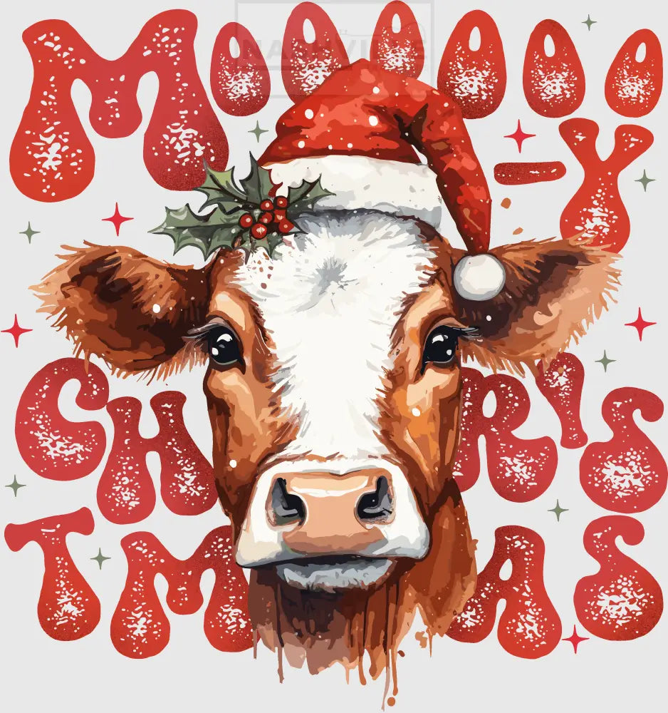 Mooo Christmas Transfer