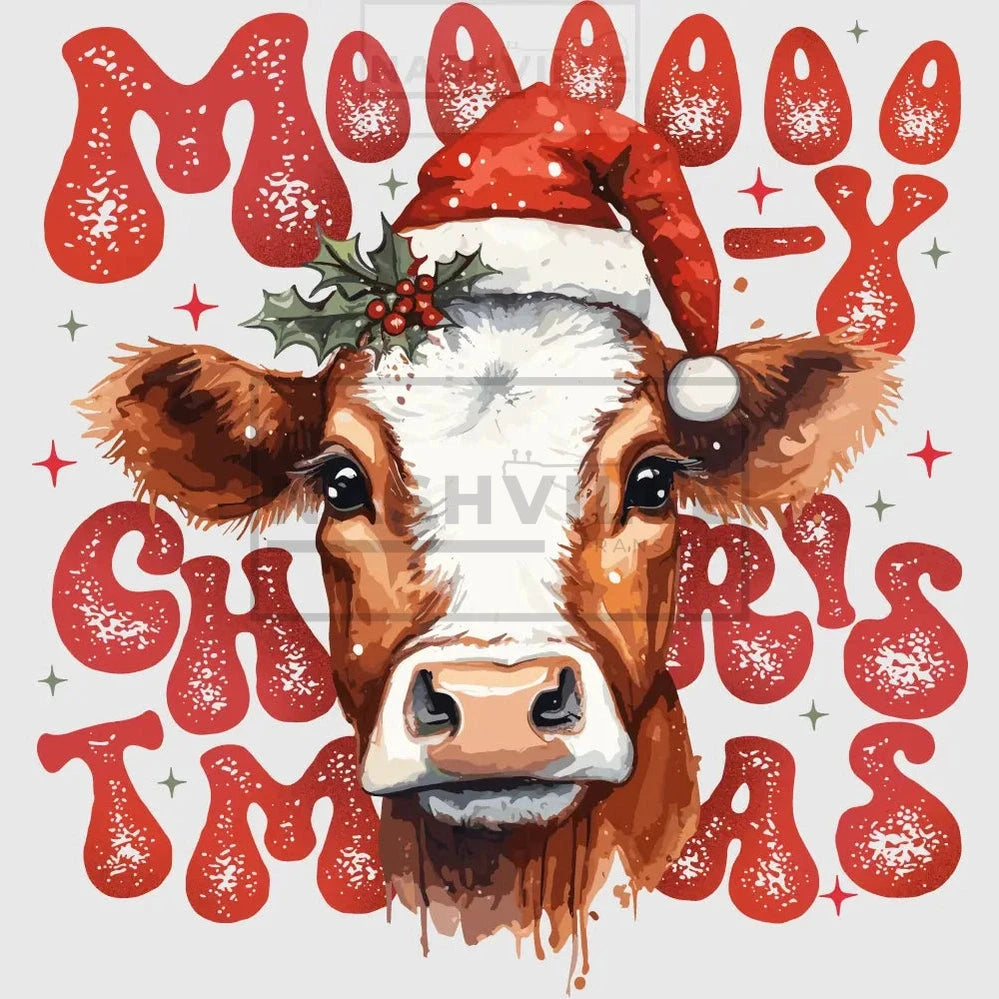 Mooo Christmas Transfer
