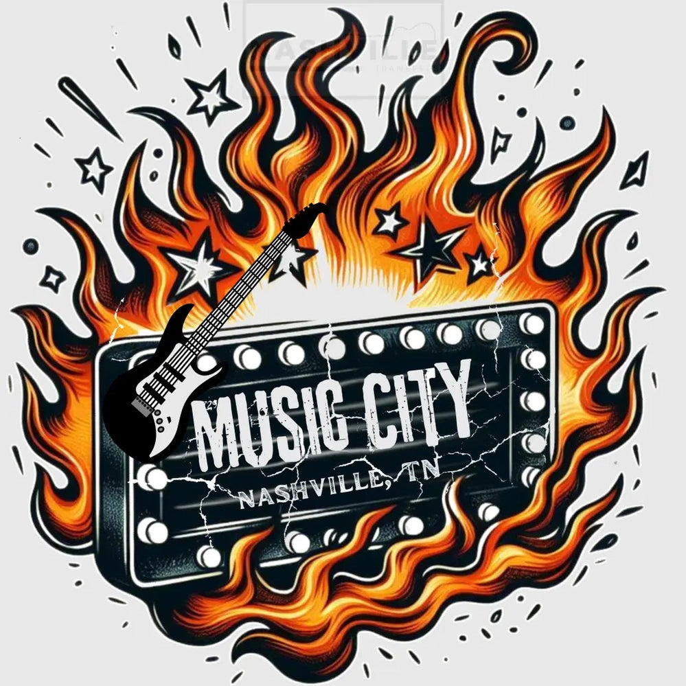 Music City Transfer No Color Knocouts For Any Apparel