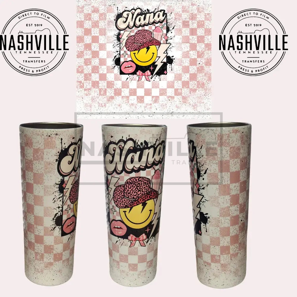 Nana Cowgirl Smiley Tumbler