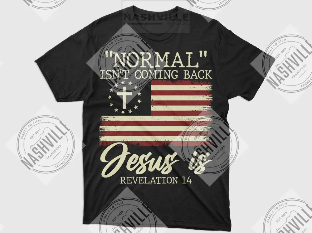 Normal Isnt Coming Back. Jesus Is Transfer.