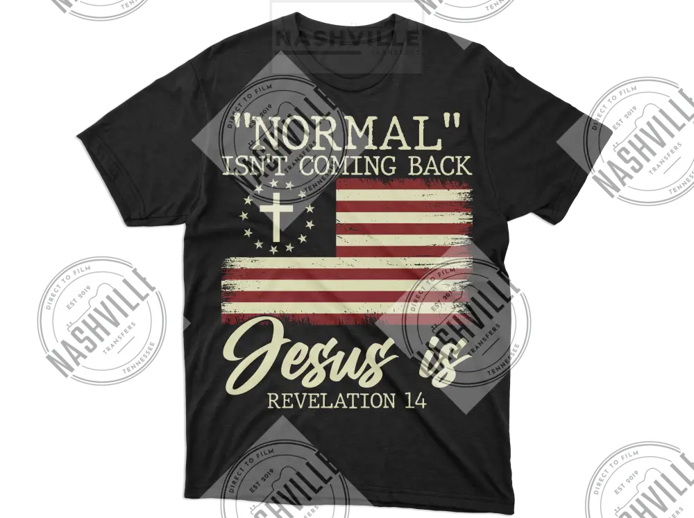 Normal Isnt Coming Back. Jesus Is Transfer.