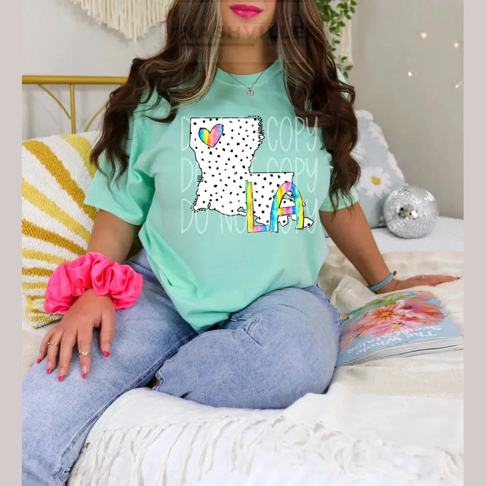 Polka Dot States Tees T - Shirt