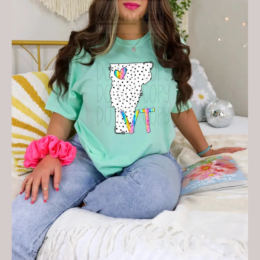 Polka Dot States Tees T - Shirt
