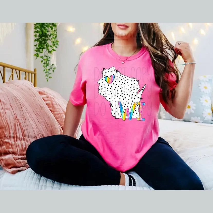 Polka Dot States Tees T - Shirt