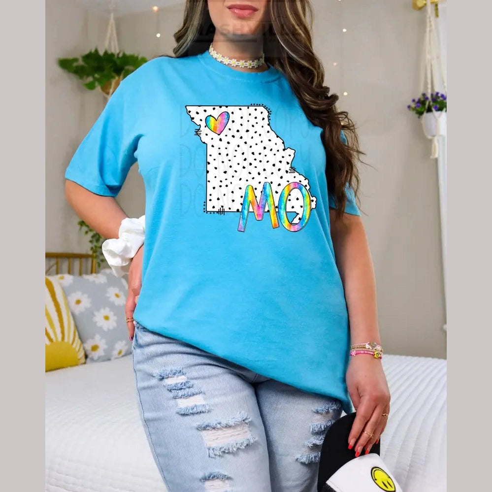 Polka Dot States Tees T - Shirt