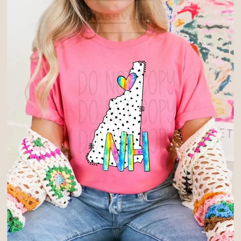 Polka Dot States Tees T - Shirt