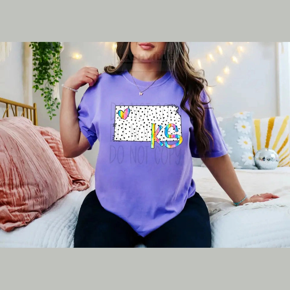 Polka Dot States Tees T - Shirt