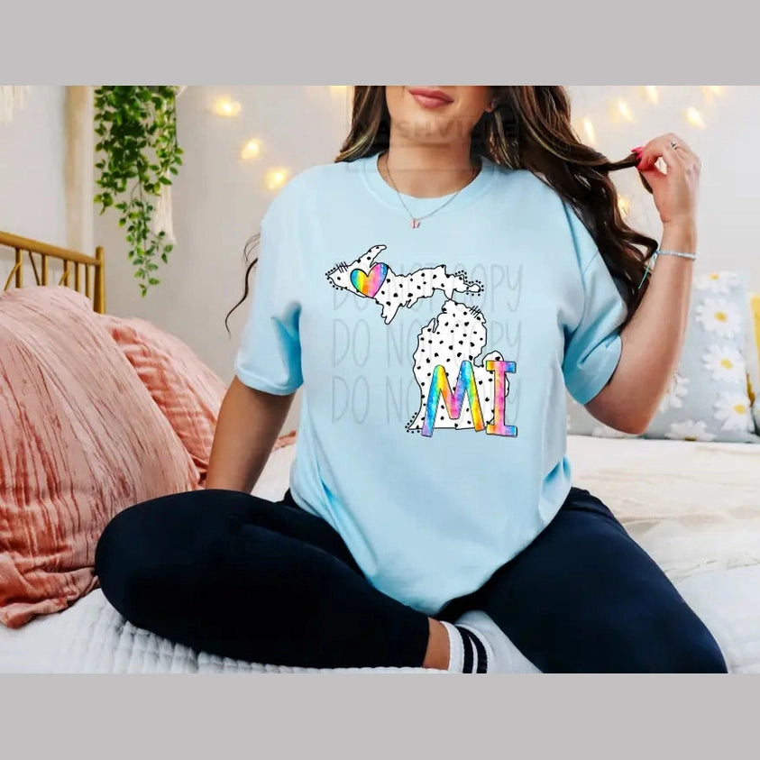 Polka Dot States Tees T - Shirt