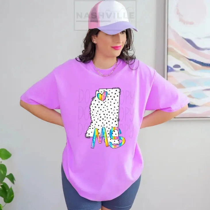 Polka Dot States Tees T - Shirt