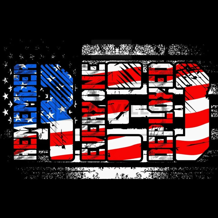 Red American Grunge/Distressed Flag Transfer. Prints