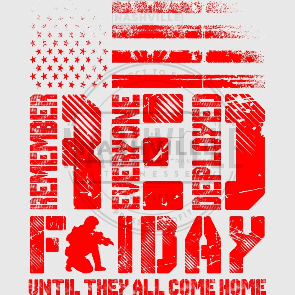 Red. Until They All Come Home Transfer. Prints