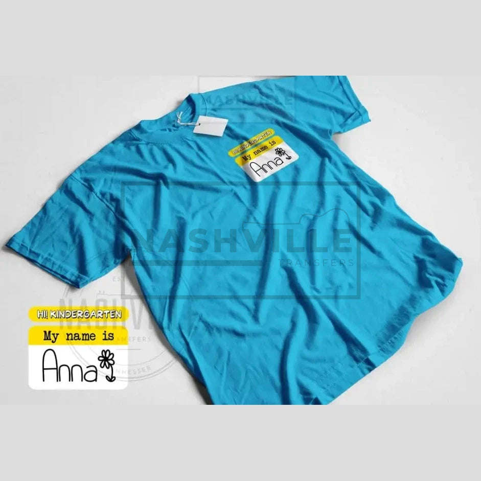 School Grade Name Tag Tees.