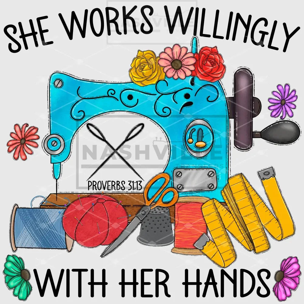 She Works Willingly With Her Hands Transfer.